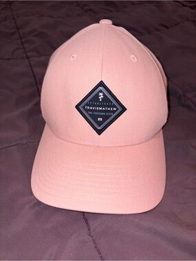 Travis Mathew Pink Baseball Hat with Patch